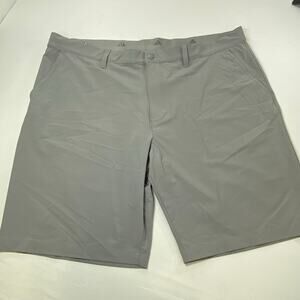 Adidas Lightweight Stretch Shorts Men’s 42 – Gray Performance Activewear